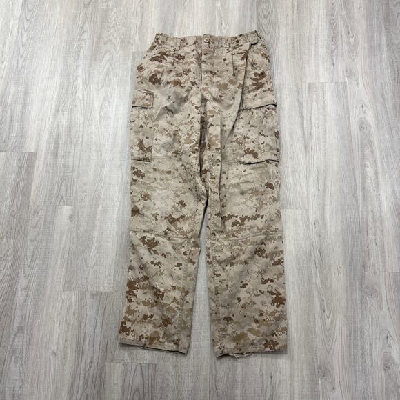 Vintage Military Pants Men's Medium Trousers Army Combat Uniform ACU Camo Cargo - Picture 1 of 11